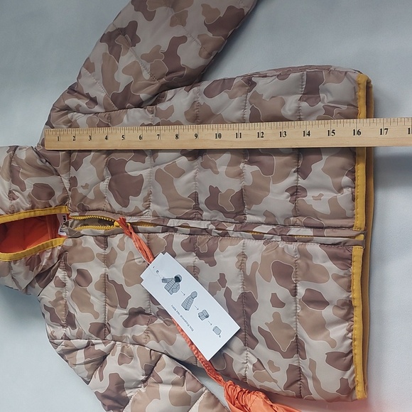 Epic Threads Jacket Puffer Coat Toddler Boys Camo brown Size 4 - Picture 3 of 8